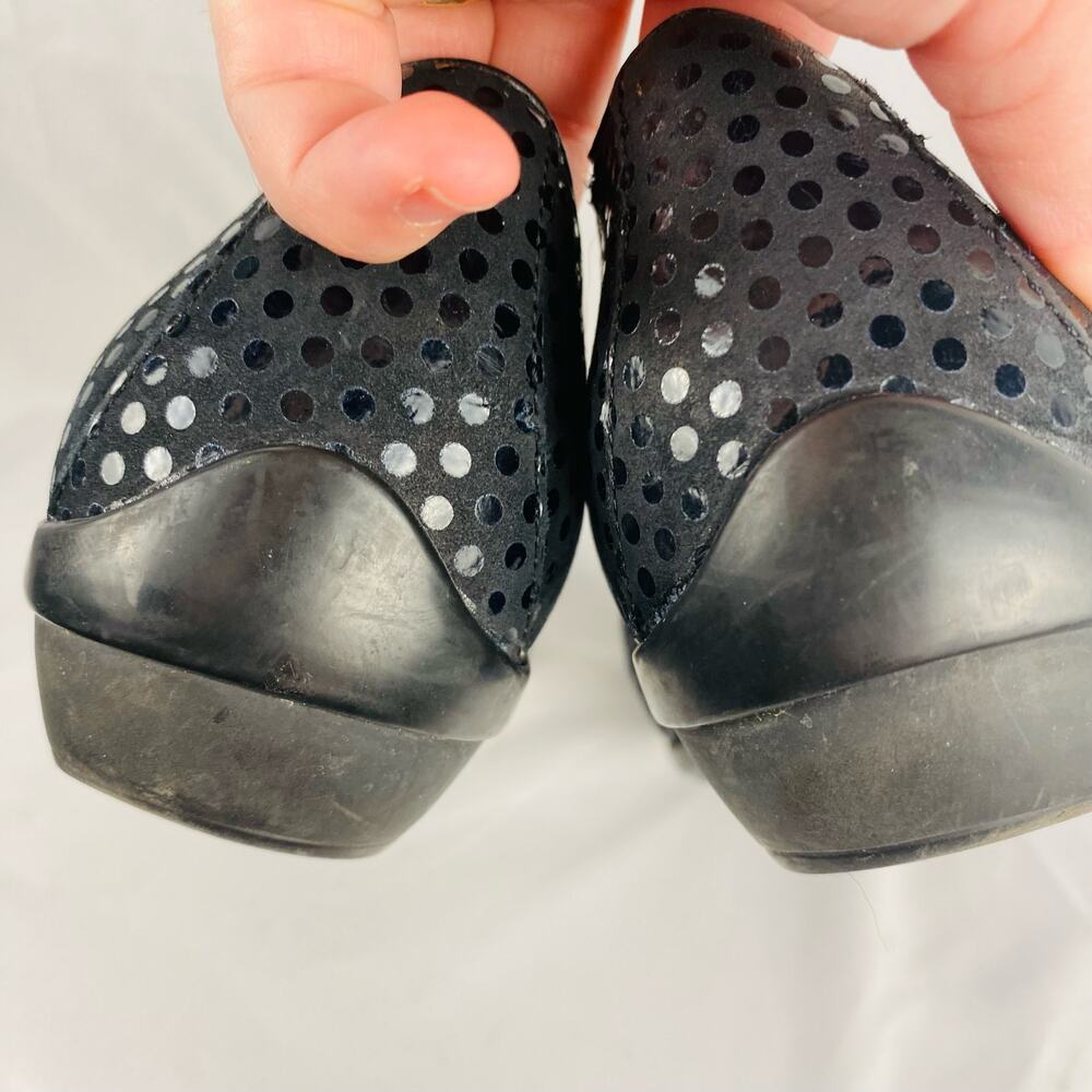 Dansko Black Polka Dot Olivia Flat Loafer Size 38 - Picture 8 of 10